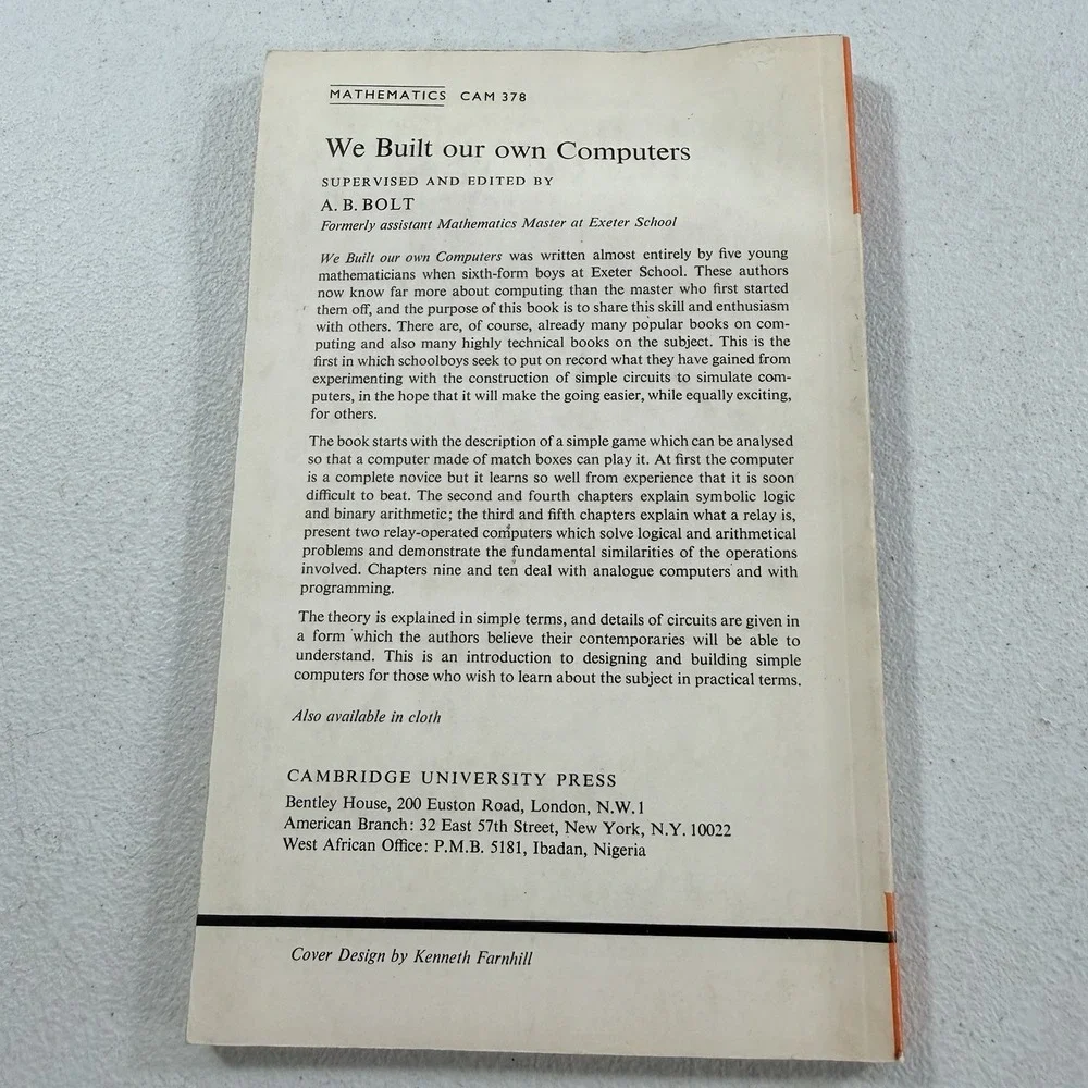 We Built Our Own Computers Bolt, A 1966 Cambridge University Press SMP Handbooks